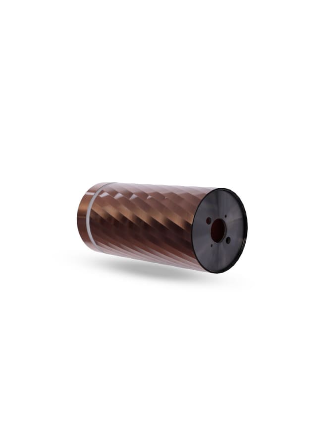 Jana Light Empty Faceted Tilted Copper Brown Aluminum Cylinder with Acrylic Edge, 15×7 cm – Jana Light JN457 - Image 4
